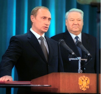 Putin_and_Yeltsin_cropped.Presidential Press and Information Office